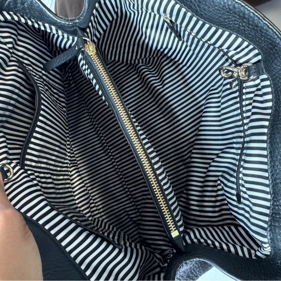 Kate Spade New York Black Leather Tote Bag - Picture 14 of 16
